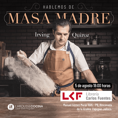 Master class - Masa madre by Irving Quiroz bakery bread class dough irvingquiroz logo masterclass photo photoshop publicity