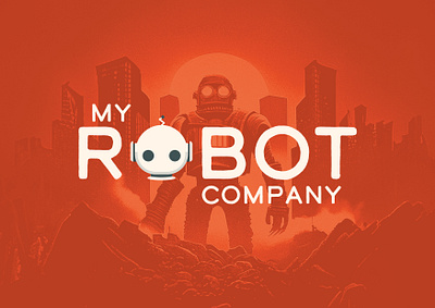 My Robot Company 2023 adobe australia branding character creative design graphic design illustration logo new orange robot simple south australia typography