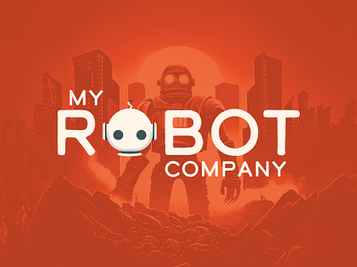 My Robot Company 2023 adobe australia branding character creative design graphic design illustration logo new orange robot simple south australia typography