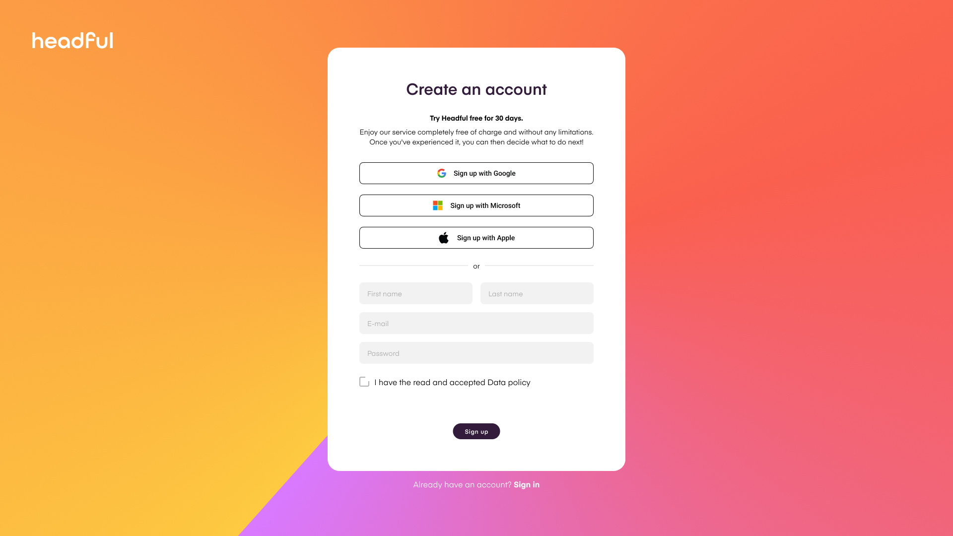 Headful UI update design headful landing page ui ui ux design ux