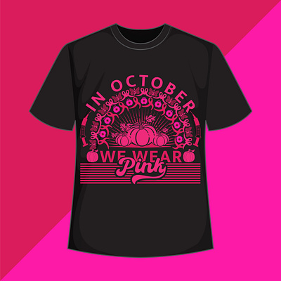 Cancer awareness t shirt design sida