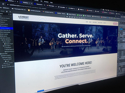 Christ Ministries..Webflow Interface