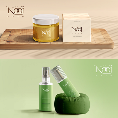 Nooj skin - Logo and branding beauty branddesign branding logo logodesign skin skincare