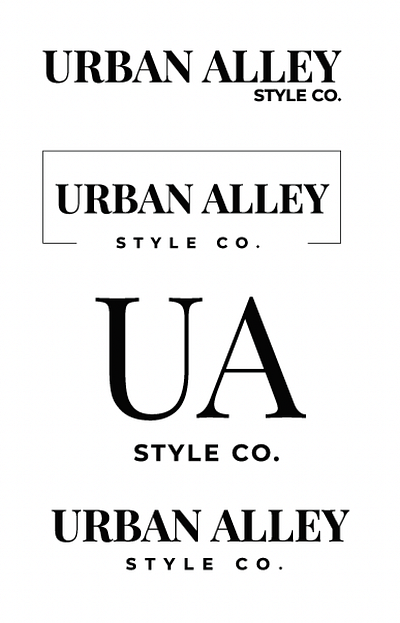 Urban Alley Logo Branding art branding design graphic design illustration