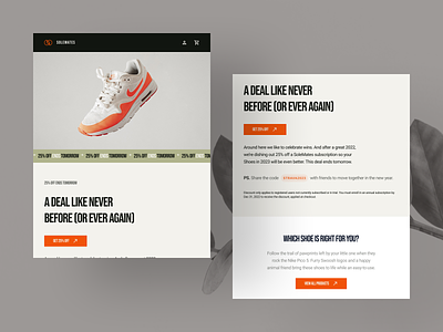 SoleMates - Shoes Email Newsletter campaign email fashion footwear newsletter shoes slab slabdsgn streetwear strong template ui uiux uiuxdesign