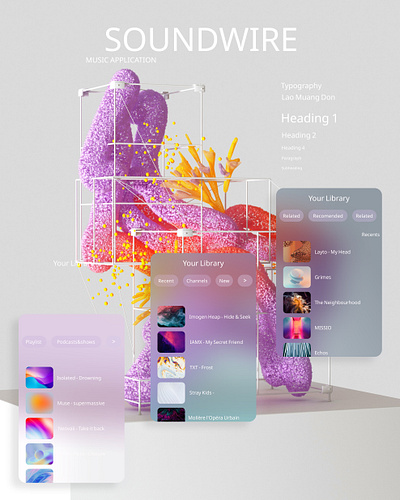 MUSIC APP app figma graphic design ui web design
