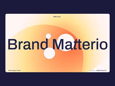 Brand Matterio branding layout presentation typography
