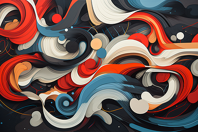 Ethereal Fusion Waves design graphic design vector