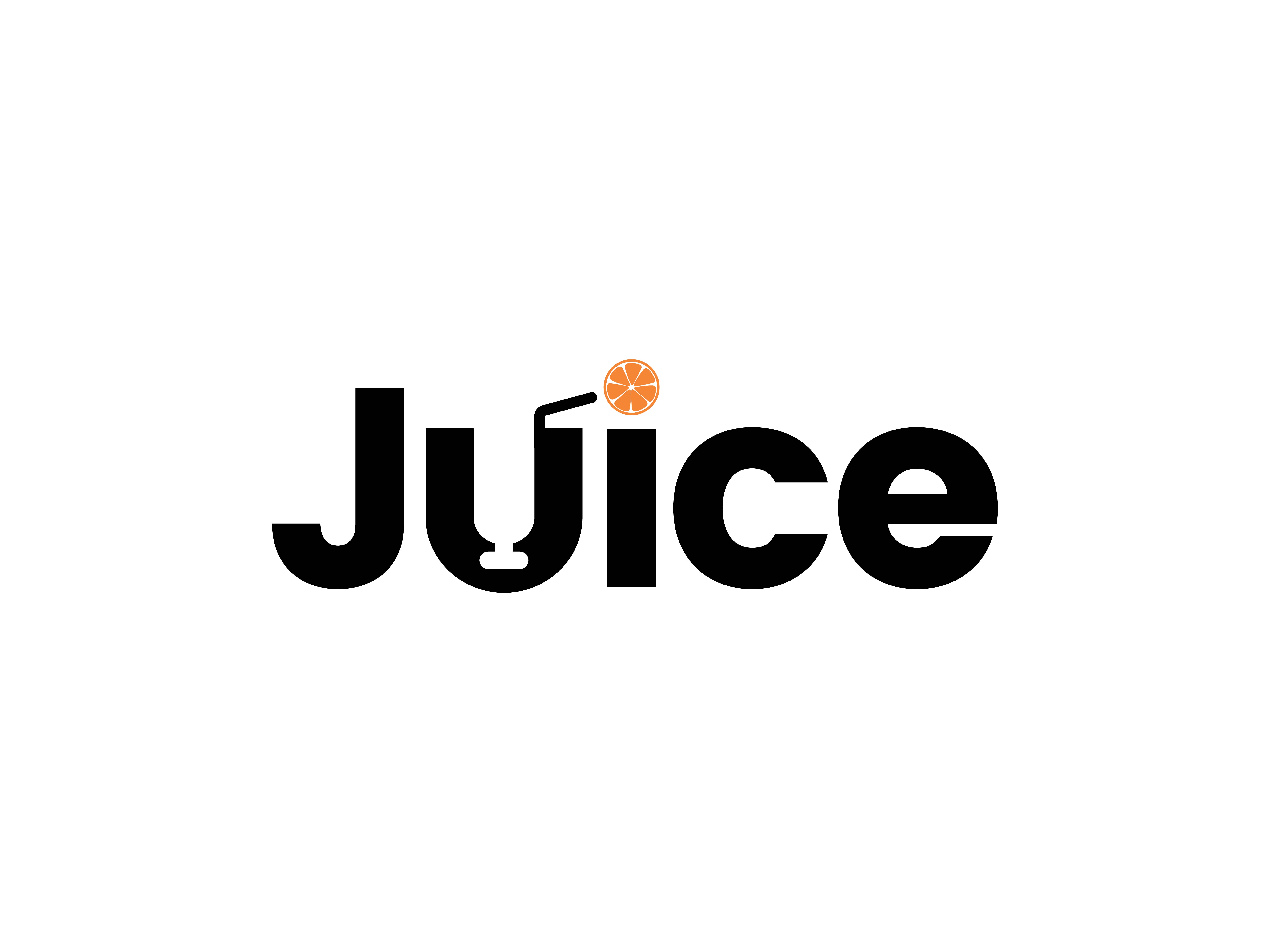 Kiwi juice drink logo design illustration