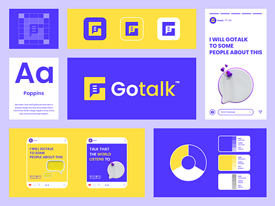 Gotalk Logo Concept brand branding design graphic design illustration logo motion graphics ui ux vector