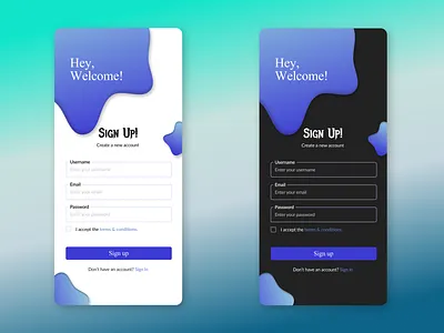 Sign-up UI design for mobile app asthetic branding cool ui design graphic design illustration minimal minimal design minimalui signup typography ui ux vector wireframe