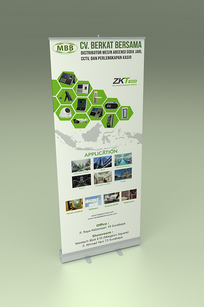 Roll Banner CCTV branding design graphic design illustration logo vector