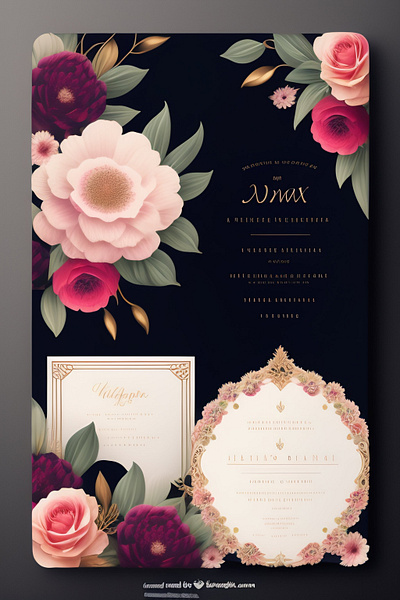 invitation card graphic design