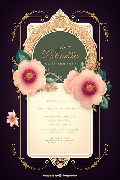 invitation card graphic design