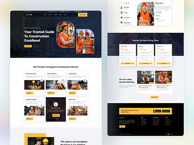 Construction website design and Landing Page 2
