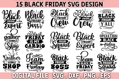 Black Friday svg bundle motion graphics