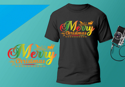 Merry Christmas: Creative T-shirt Designs design graphic design illustration merry christmas typography