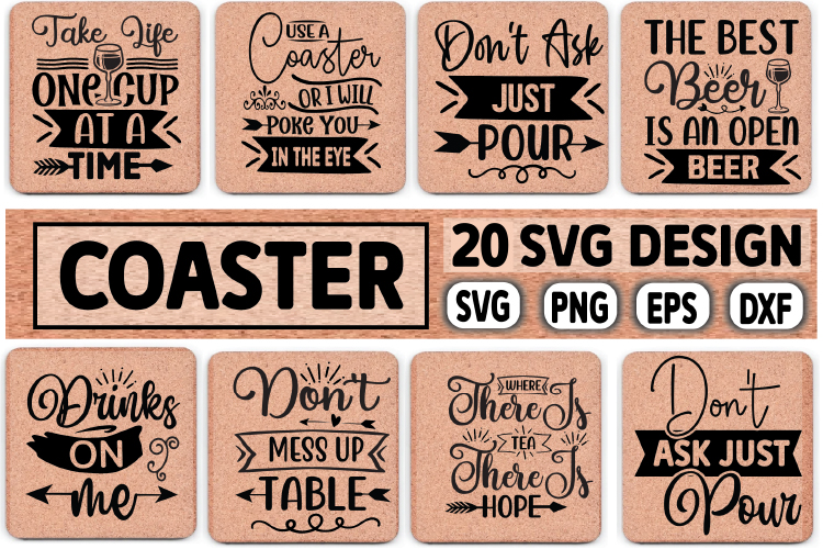 Coaster svg bundle by Maidul Islam Nahid on Dribbble