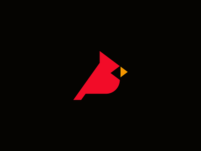 Cardinal bird logo bird brand branding cardinal design elegant geometry graphic design illustration logo logo design logotype mark minimalisitc minimalism modern red sign smart