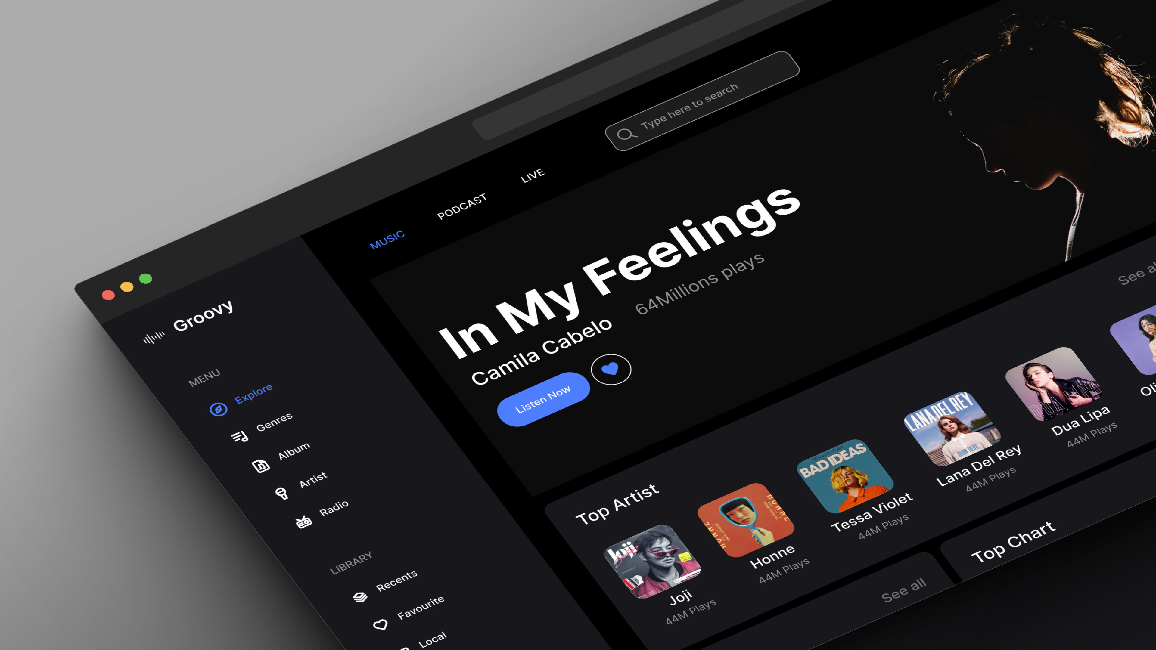 Groovy - Music Streaming by Maulana Akbar Kusuma on Dribbble