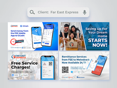 Graphics for Far East Express [2021-2023] ads advertisement advertising design graphic design graphics marketing money transfer remittance social media social media post