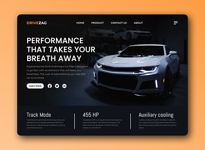 "DRIVEZAG" Car Specification Website Design car website cheverolet ui design uiux user experience user interface ux design