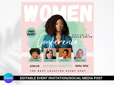 Women Conference Flyer by Flyer Template on Dribbble