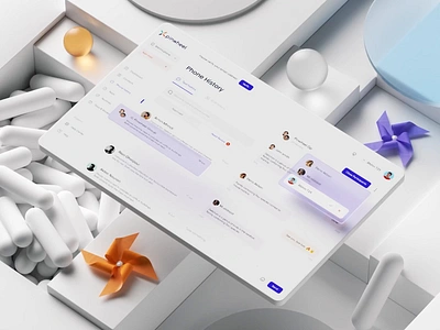 Pinwheel Dashboard project 3d 3d ui app c4d child dashboard design illustraion illustration illustrator kit manager minimal motion piqo ui uiux web website