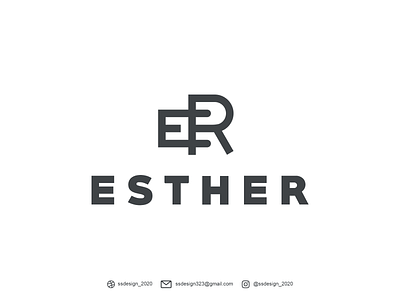 ER Logo Design branding design graphic design identity illustration letter a logo logos ui vector