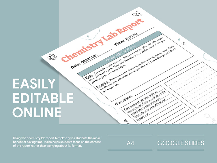 Chemistry Lab Report Free Google Docs Template by Free Google Docs