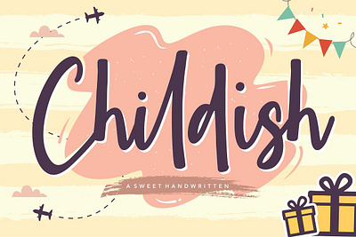 Childish - Sweet Handwritten Font app branding design graphic design illustration logo typography ui ux vector