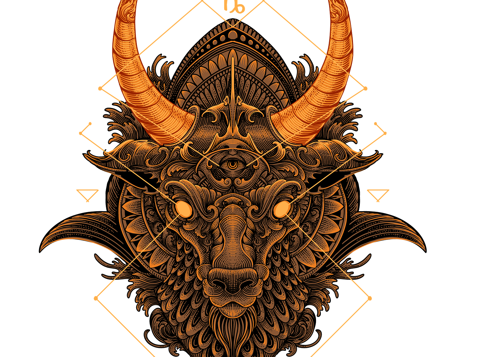 capricorn-engraving-zodiac-sign-by-tonymidi-on-dribbble