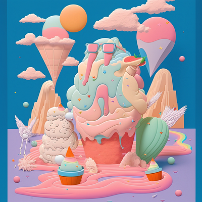 Cool Cupcake design graphic design