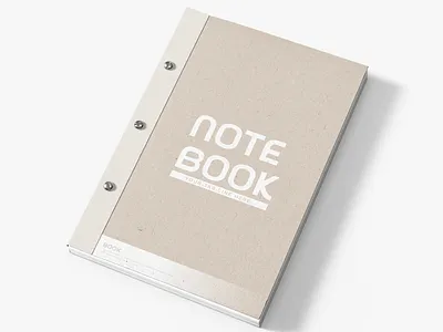 Note Book Cover Design banner book booklet branding clean cover creative work design document graphic design note page profile realistic story