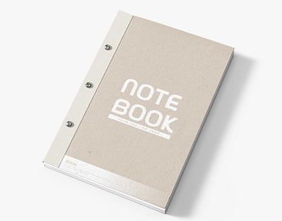 Note Book Cover Design banner book booklet branding clean cover creative work design document graphic design note page profile realistic story