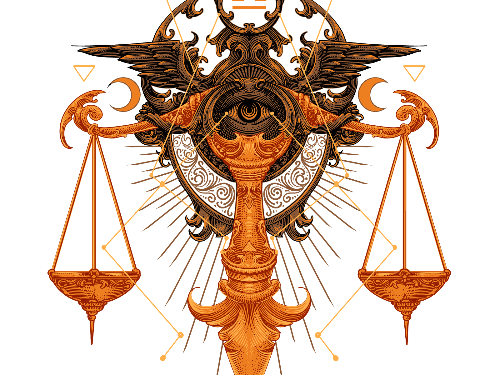 libra-engraving-zodiac-sign-by-wolfordeer-on-dribbble
