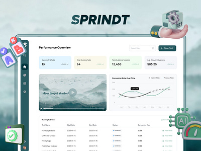 A/B Testing Platform UX/UI Design ab testing design branding dashboard design design figma graphic design illustration logo mockup prototyping saas ui ui ux ux uxui design web website design