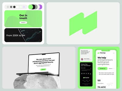 Neulogy Ventures Branding Case Study after effects animation brand branding case study color colour design grid identity invest investment jezovic logo loop motion motion design motion graphics palette ui