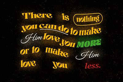 Nothing can separate us from the Love of God art design graphic design illustration retro typography