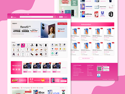 Redesign Shopee Barbie Concept concept desain ecommerce redesign shop shopee ui uiux website