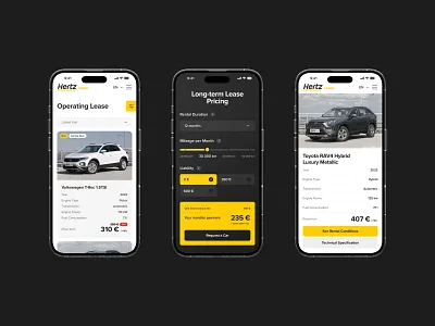 Hertz Lease | Website business calculator cars creative design layout pricing transportation ui uidesign user experience user interface ux uxdesign vehicles web design web development