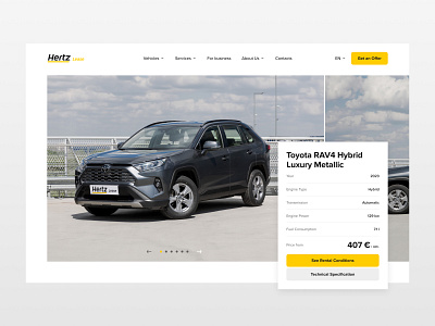 Hertz Lease | Website business cars creative design features pricing product page transportation ui uidesign user experience user interface ux uxdesign vehicles web design web development