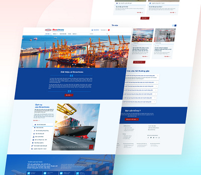 Website company website figma logistic website ux ui web design