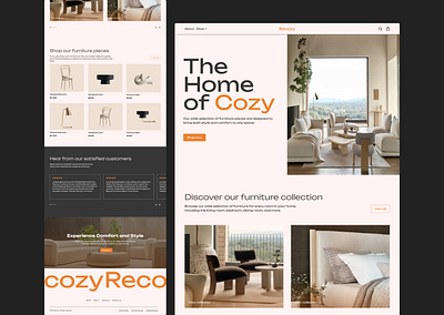Home furniture web design concept design furniture ui ux web design