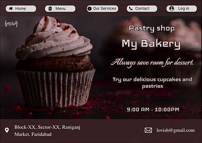 Bakery Hero Section Design bakery design design graphic design ui web design webdesin