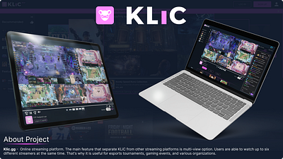 KLiC preview design graphic design klic platform preview showcase stream streaming ui ui design ux design video