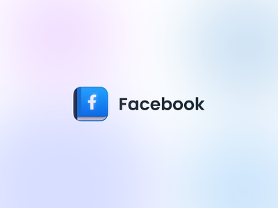 Facebook app icon - redesign concept app branding design graphic design illustration logo ui vector