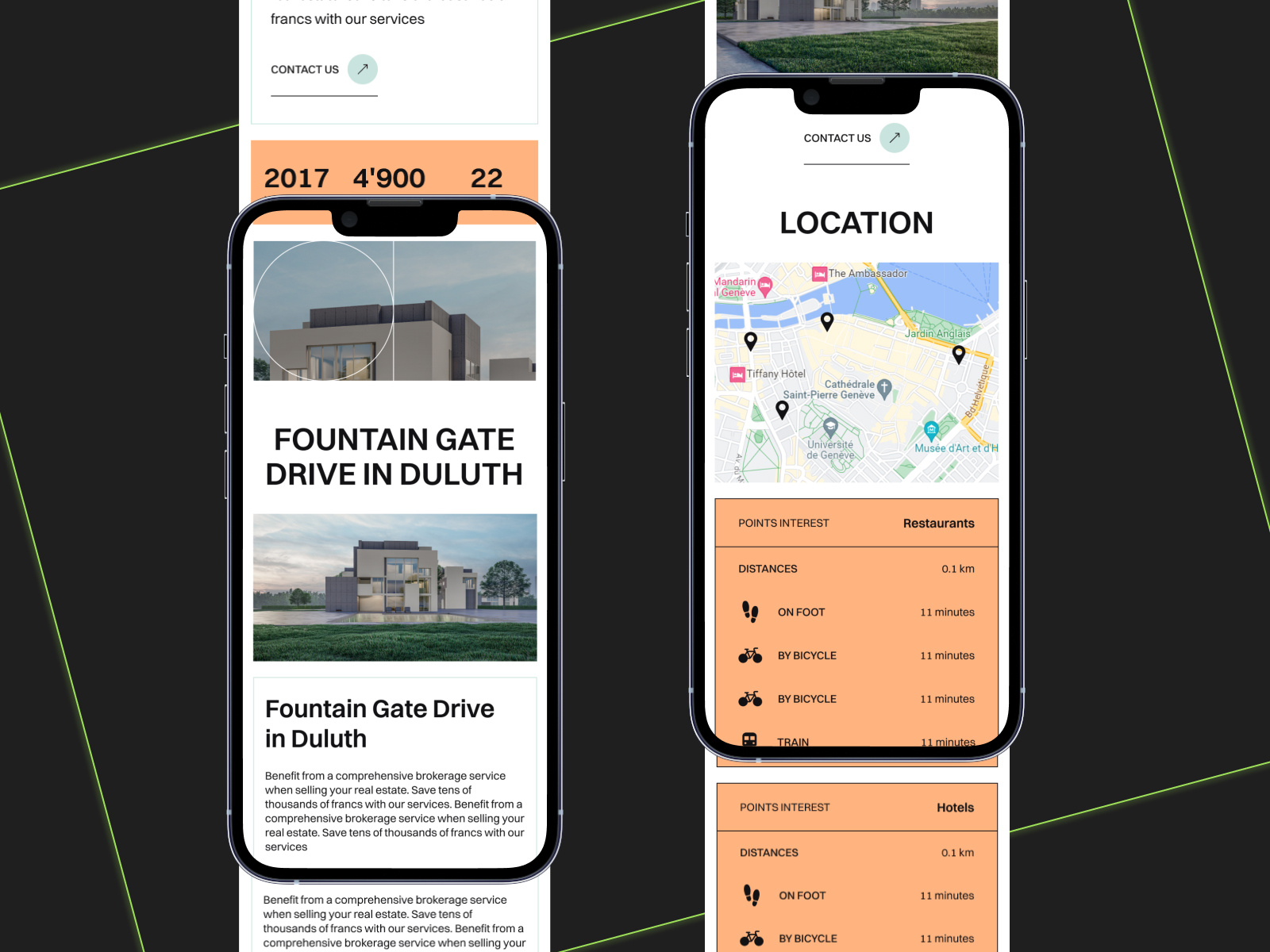 Example of Real Estate Website Design