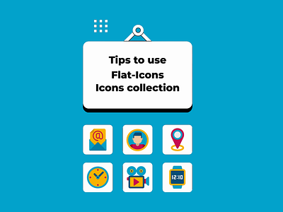 Tips to use 2D Vector Icons branding design graphic design icons illustration vector