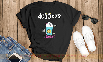 Delicious so sweet fresh shake T-Shirt Design branding branding t shirt design custom design custom t shirt custom tshirt design graphic design illustration logo logo design shirt design t shirt design tshirts typography design typography t shirt design vector